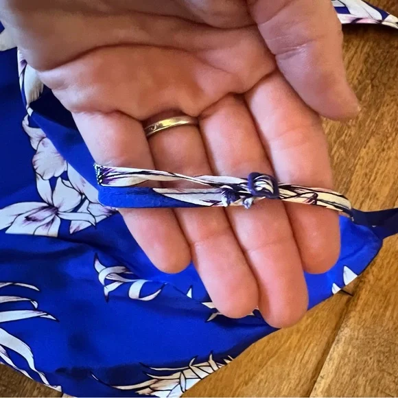 Yumi Kim blue silk maxi dress size large - Picture 6 of 10